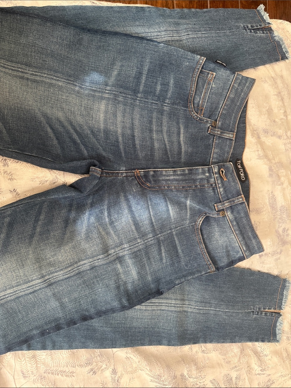 Tom Ford Men’s Faded Indigo Straight Jeans